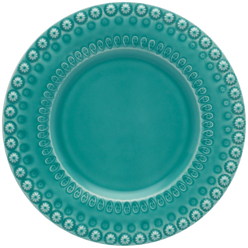 Fantasy Dessertbord Ø22 cm, Turquoise