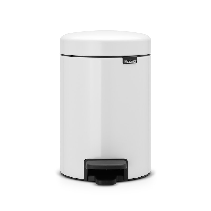 New Icon Pedal Bin 3L, White