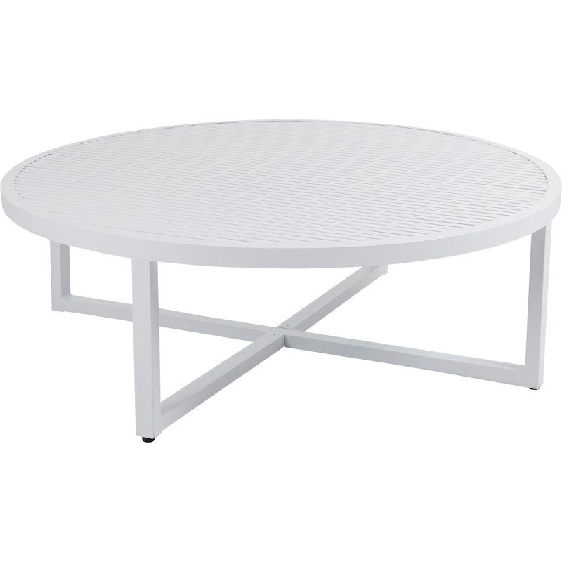 Vevi Salontafel 100 cm Aluminium, Wit