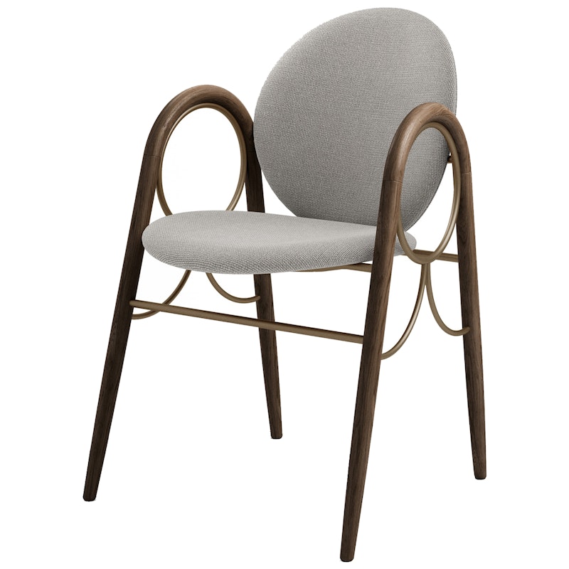 Arkade Fauteuil, Gerookt Eiken / Hallingdal Grijs