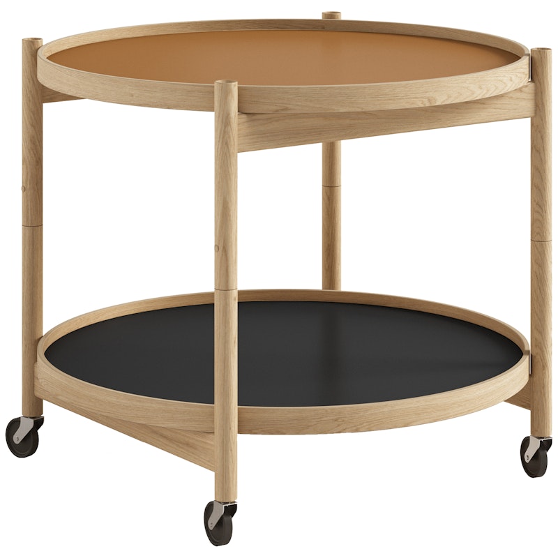 Bølling Dienbladtafel Ø60 cm, Geoliede Eik / Klei