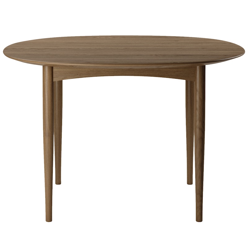 Jari Eettafel Ø120 cm, Gerookt Eiken