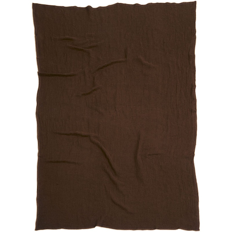 Evy Plaid 130x190 cm, Donkerbruin