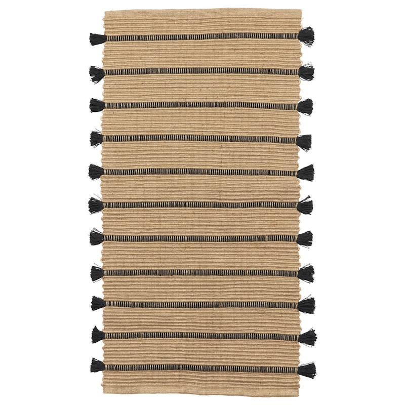 Ezra Vloerkleed 70x140 cm, Zwart