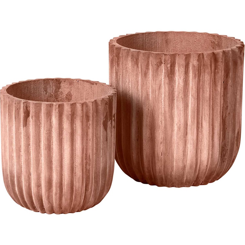 Fiber Pot Pak van 2, Terracotta