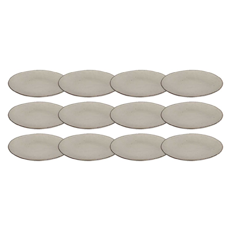 Nordic Sand Plate 26 cm, 12 Pcs