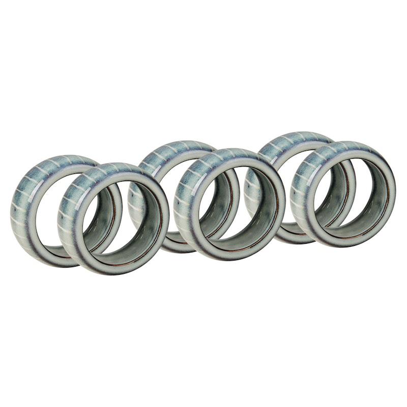 Nordic Sea Servetringen Pak van 6, Blauw