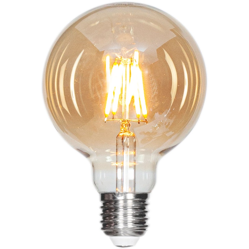 E27 LED dimbaar Globe 4W 2000K 320lm 95 mm, Amber