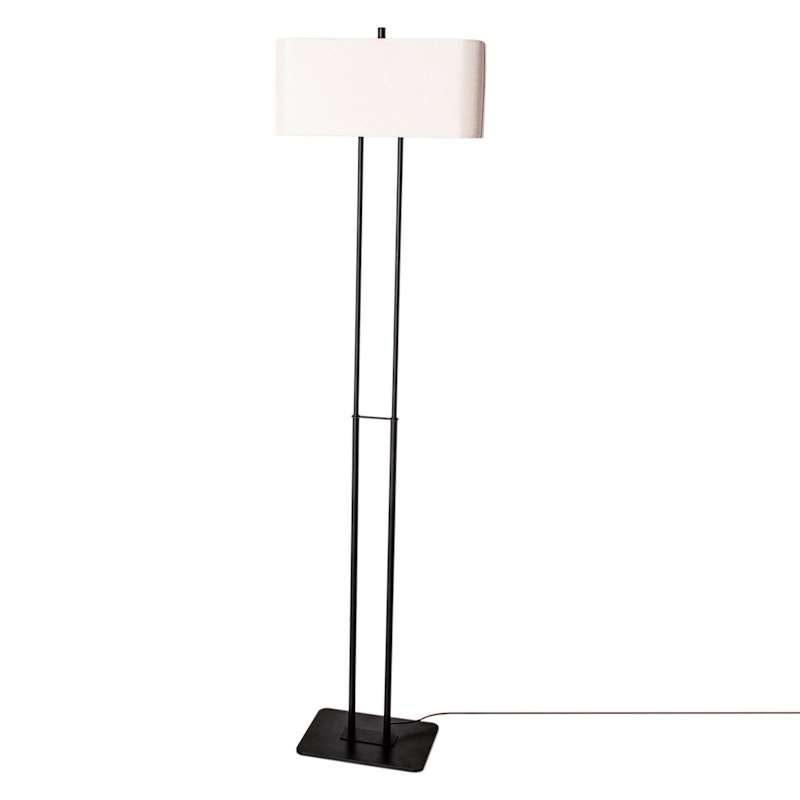 Luton Vloerlamp H150 cm, Zwart / Wit