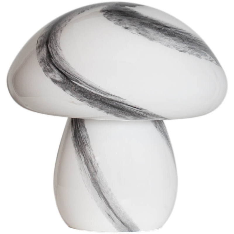 Mira Mushroom Tafellamp 30 cm, Zwart / Wit