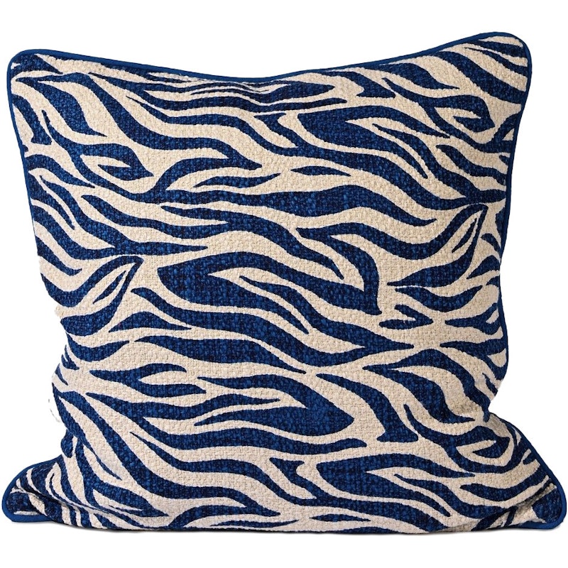 Anima Zebra Kussen 50x50 cm, Blauw
