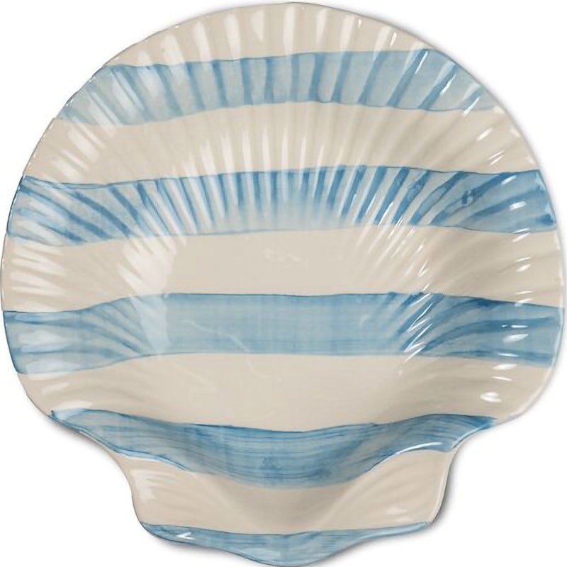 Armona Bord 23,5 cm, Wit / Lichtblauw