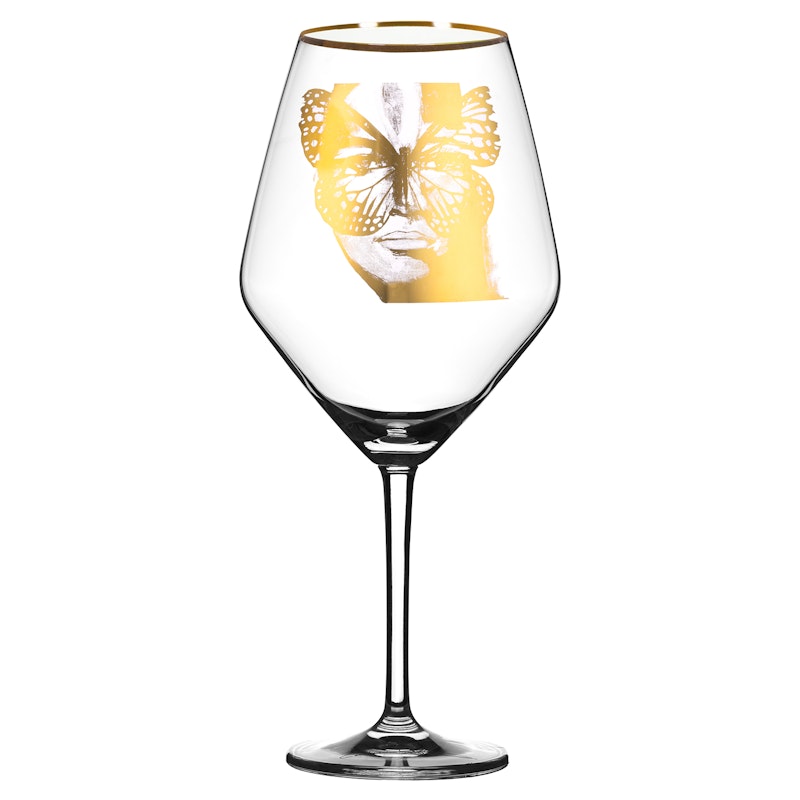 Golden Butterfly Rodewijnglas 75 cl, Goud