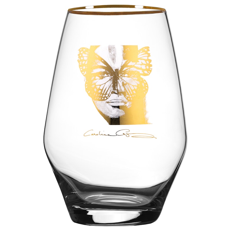 Golden Butterfly Waterglas 35 cl, Goud