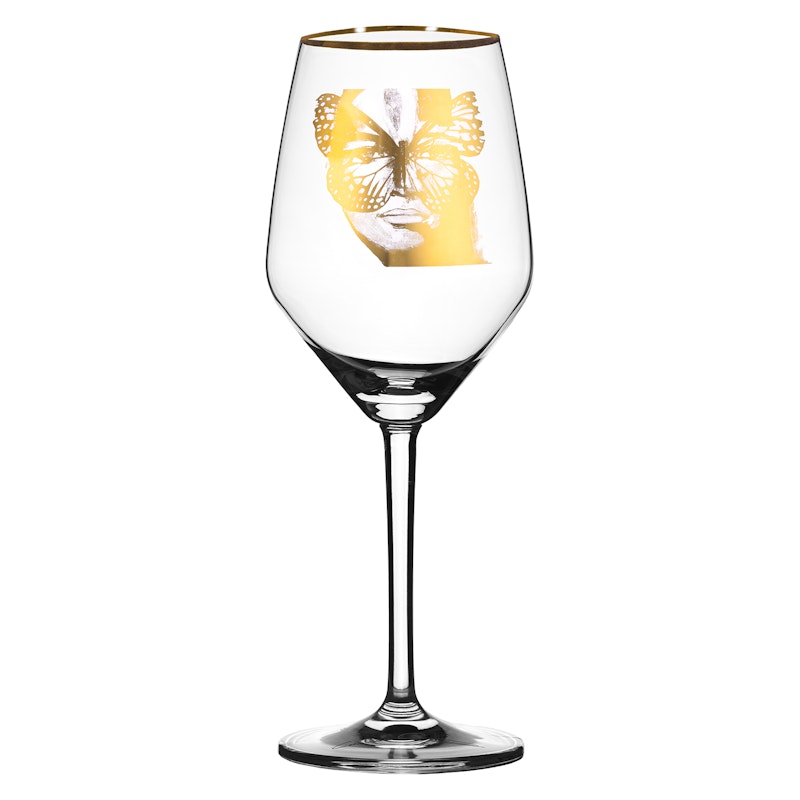 Golden Butterfly Rosé Wijnglas 40 cl, Goud