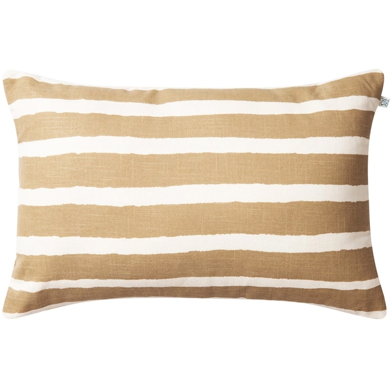 Block Stripe Buitenkussen 40x60 cm, Beige