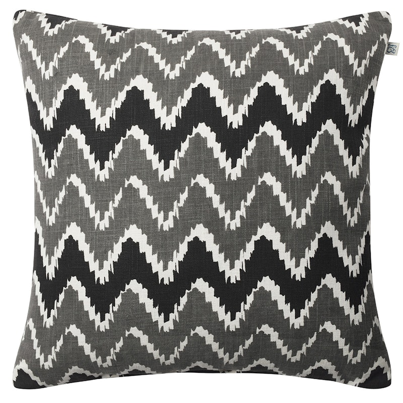 Ikat Bangalore Buitenkussen 50x50 cm, Grey/Black