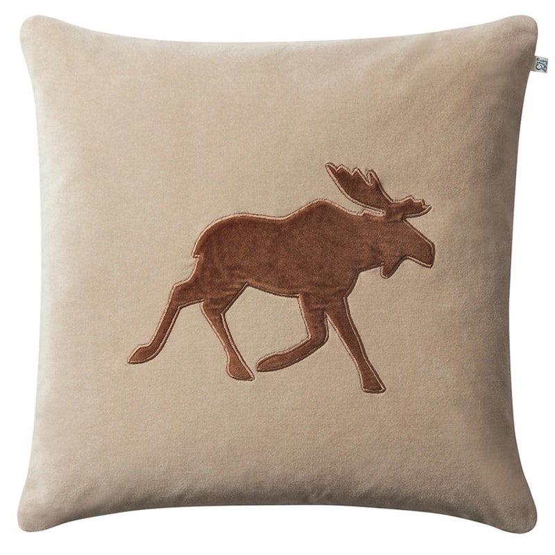 Moose Kussenhoes 50x50 cm, Tan