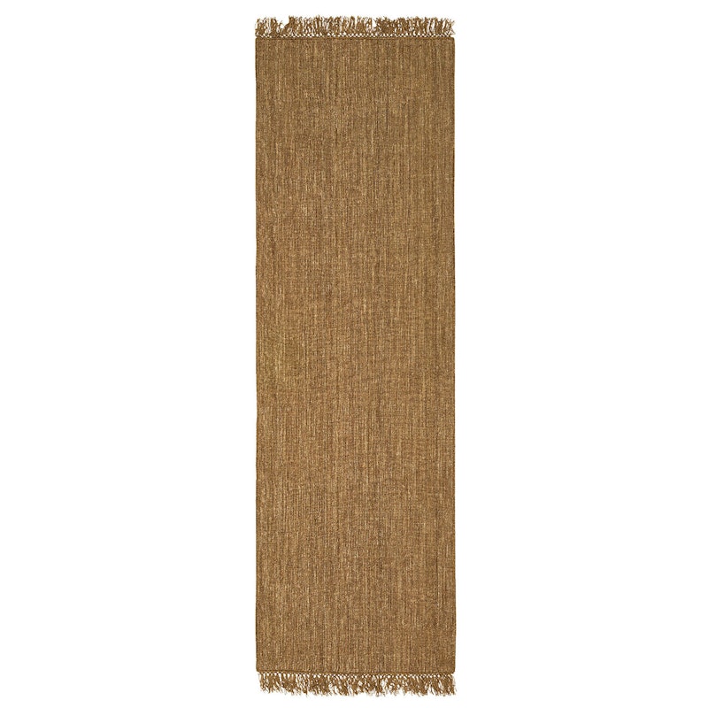 Nanda Dhurry Wool Rug 80x250 cm, Beige