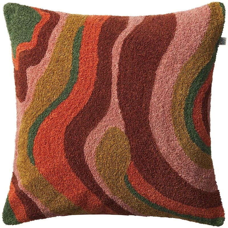 Sagar Kussenhoes Bouclé 50x50 cm, Apricot Orange / Rose