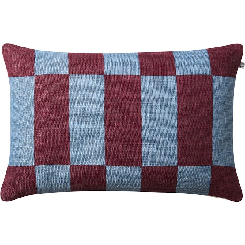 Samar Kussenhoes 40x60 cm, Dusty Blue / Ruby