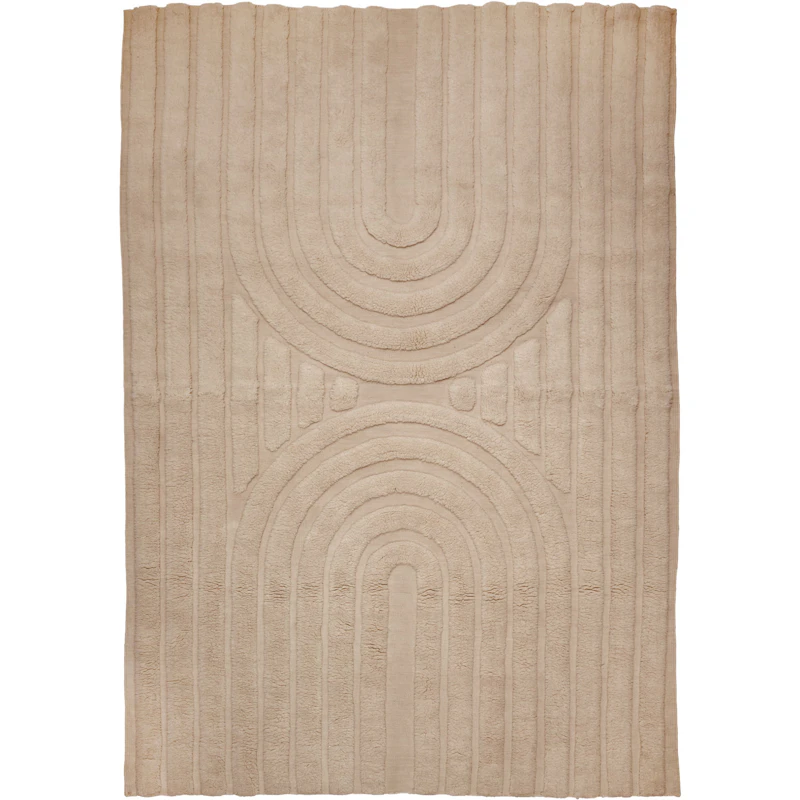 Curve Vloerkleed 200x300 cm, Natural Beige