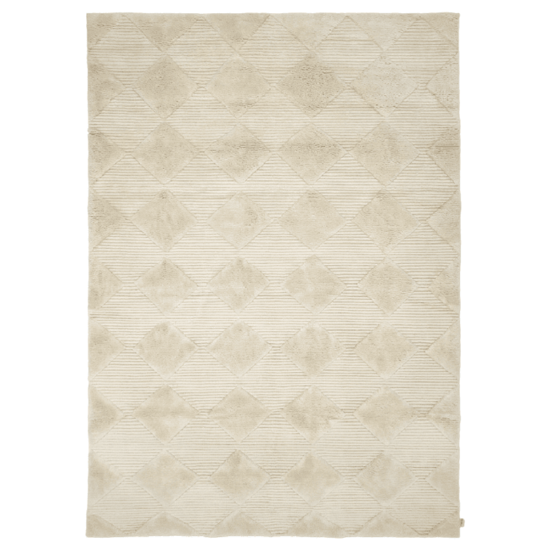 Berber Wollen Vloerkleed 170x230 cm, Ivory