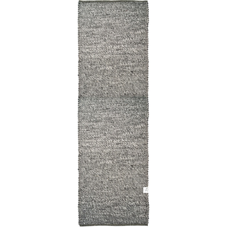 Merino Vloerkleed 80x250 cm, Granite