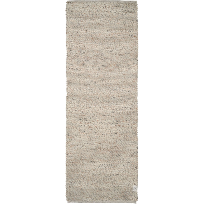 Merino Vloerkleed 80x250 cm, Natural Beige