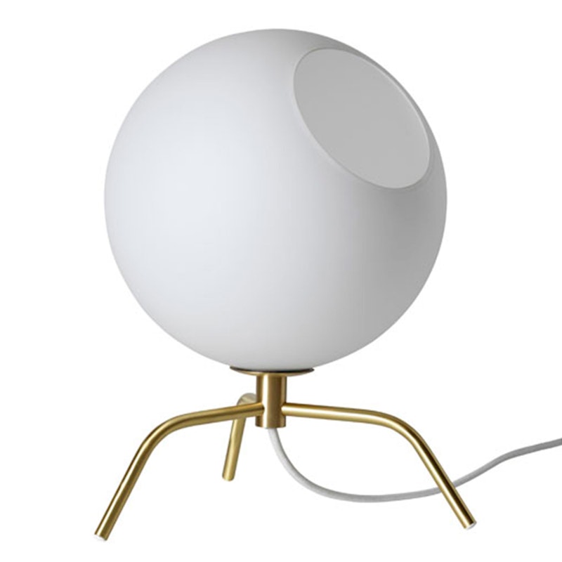 Bug 20 Table Lamp, Brass/Opal Glass