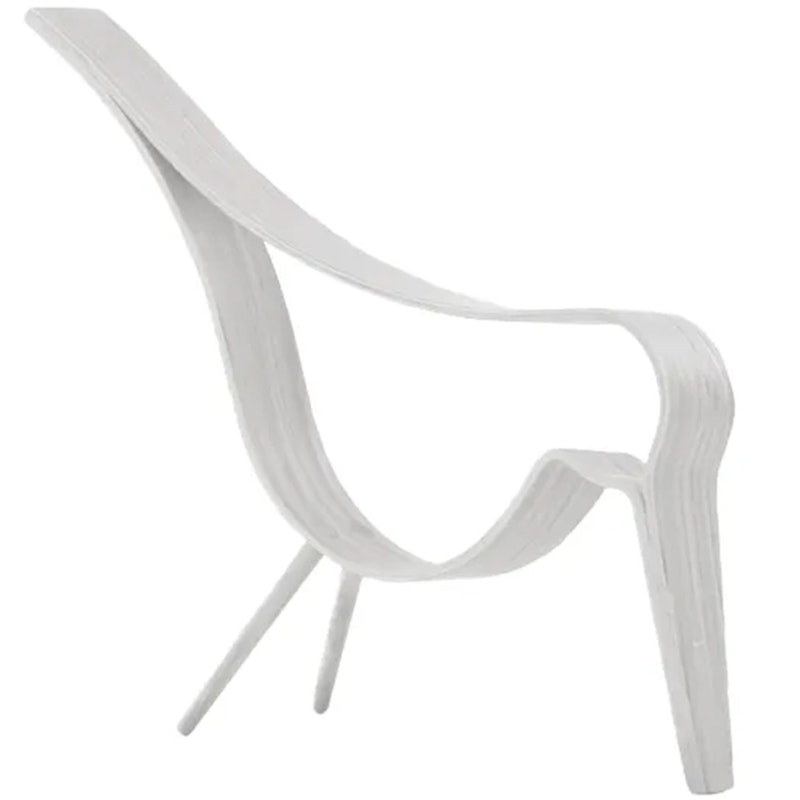 Woody Bird Decoratie Medium, Wit