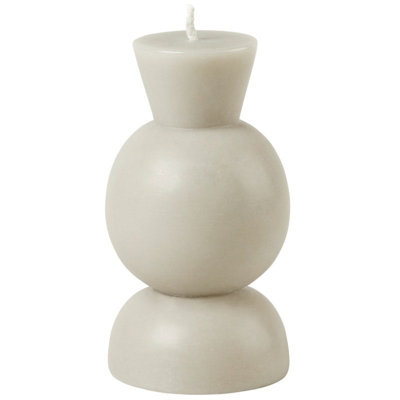 Candleholder Kaars S, Light Stone Grey