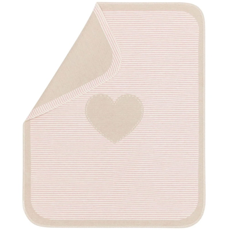 Juwel Babydeken 70x90 cm Heart, Light Pink