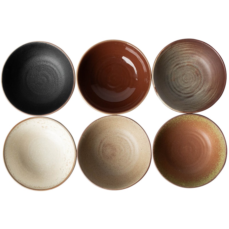 Bowl Kom Pak van 6 Ø12 cm, Multi