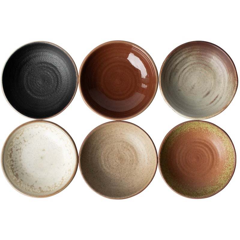 Bowl Kom Pak van 6 Ø9 cm, Multi