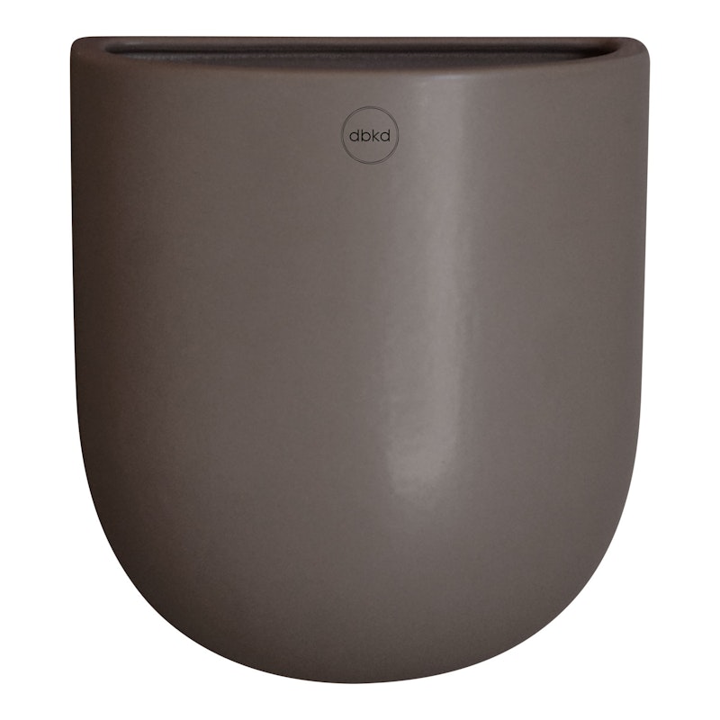 Cut Wall Pot Medium, White Wandpot, M Dust