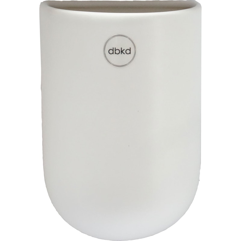 Cut Wall Pot Medium, White Wandpot, M Wit