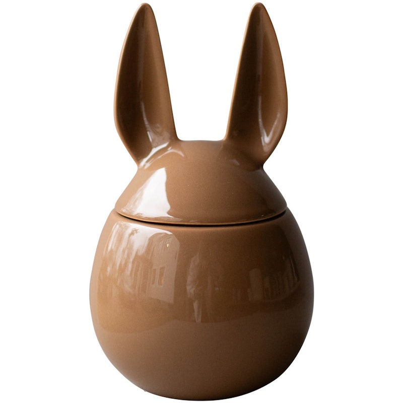 Eating Rabbit Pot Met Deksel 11,5 cm, Shiny Nougat