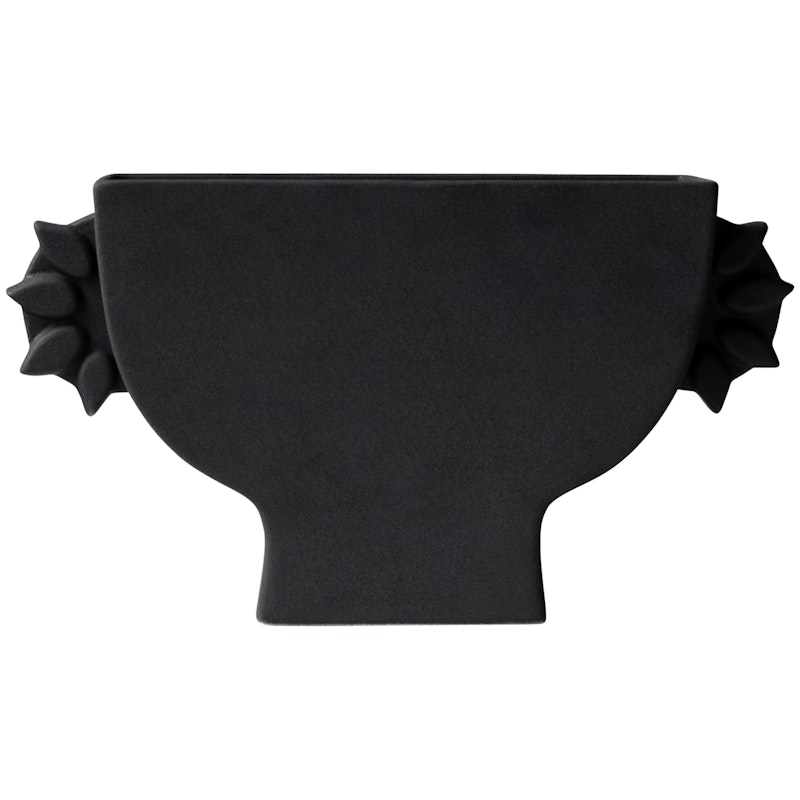 Flat Vaas Small, Zwart