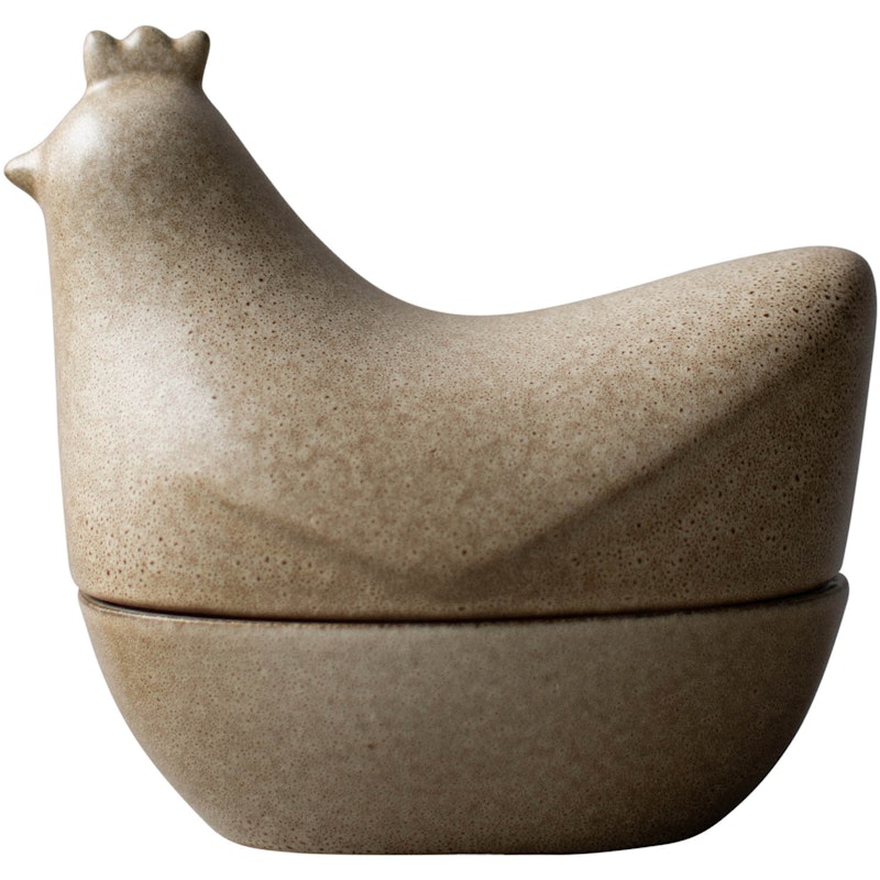 Happy Hen Pot Met Deksel, Beige