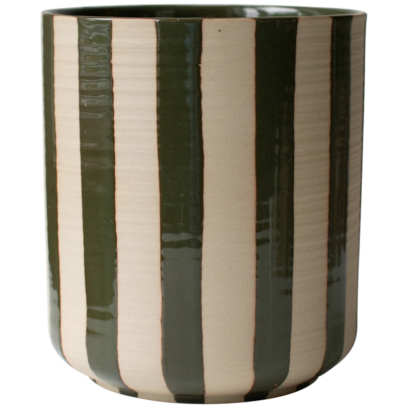Line Stripe Pot, Groen