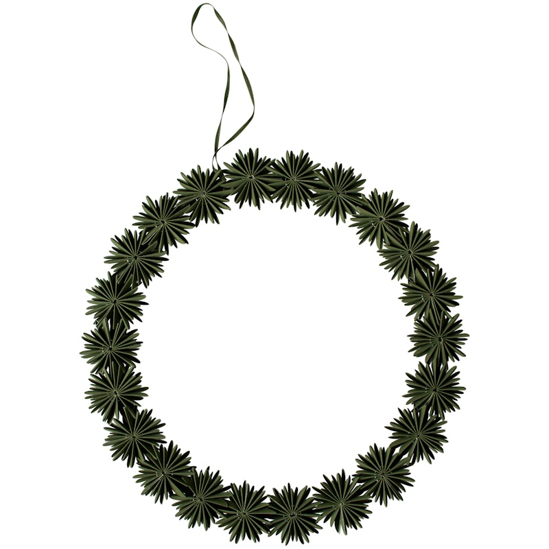 Paper Flake Krans 35 cm, Groen