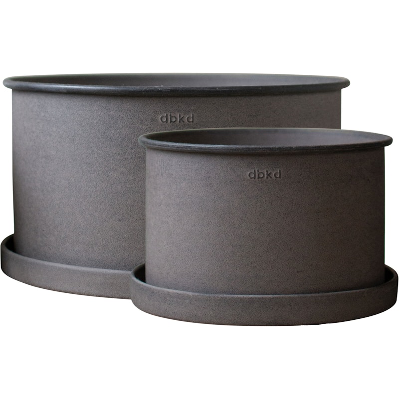 Plant Bowl Pot Pak van 2, Bruin