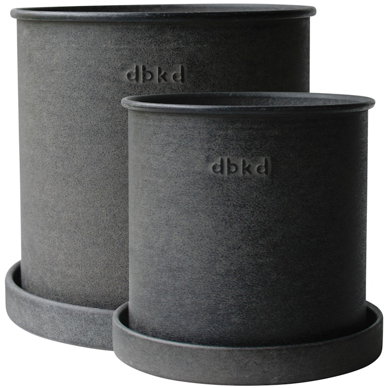 Plant Pot Small Pak van 2, Zwart