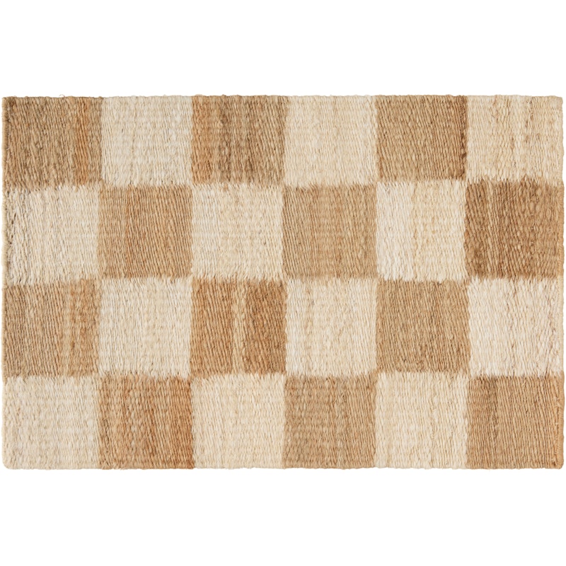 Chess Deurmat 60x90 cm, Natural Jute / Gebroken Wit