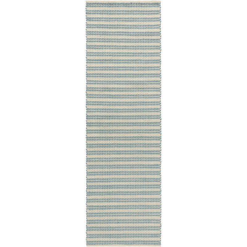 Dune Plastic Mat 75x150 cm, Dusty Blue / Off-white