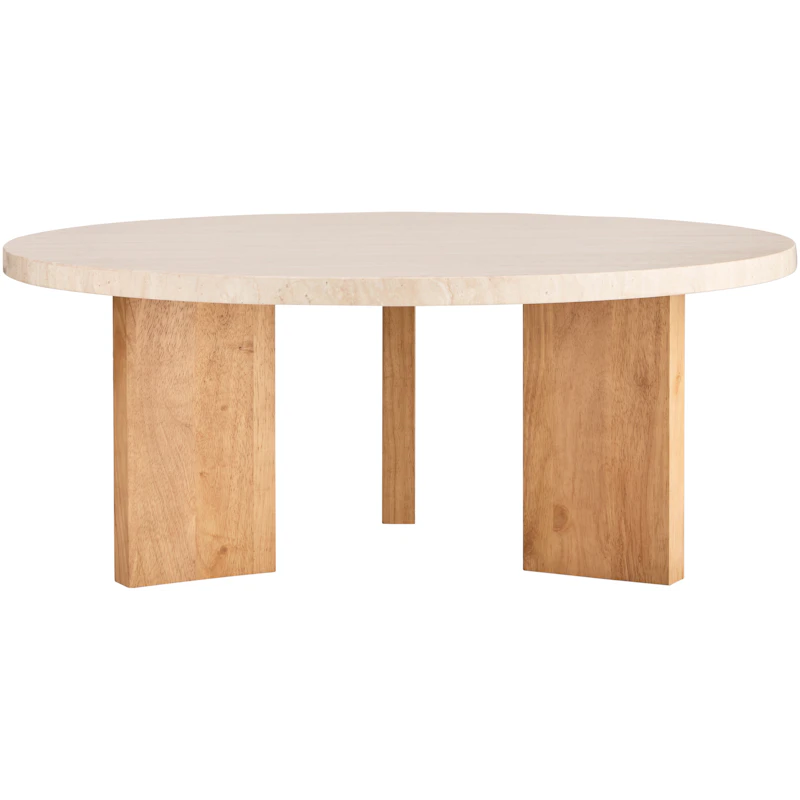 Eden Salontafel 90 cm, Eiken / Licht Steen