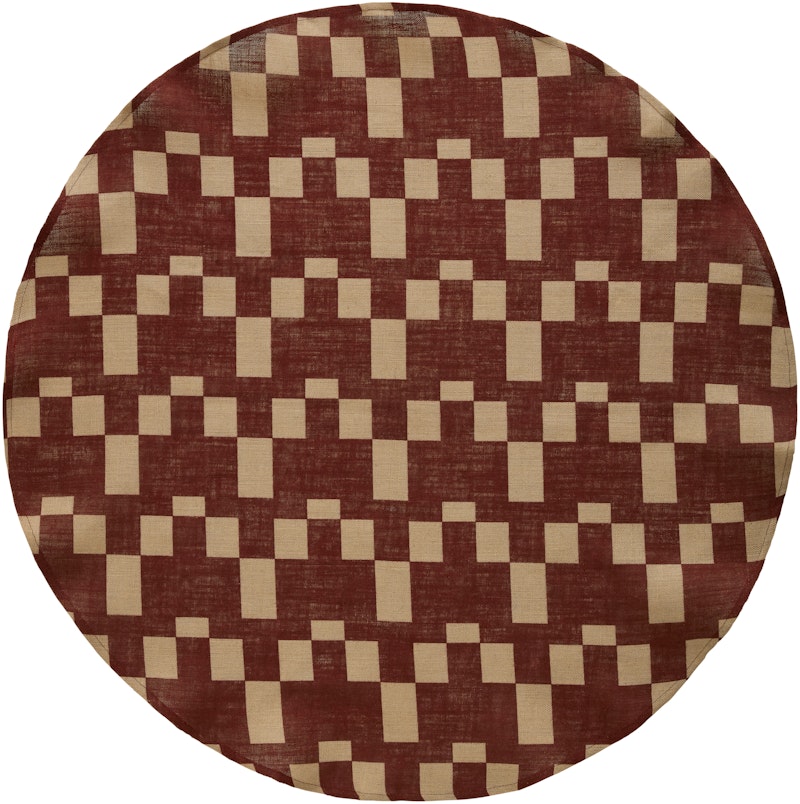 Eira Kerstboomkleed 125 cm, Beige / Rood