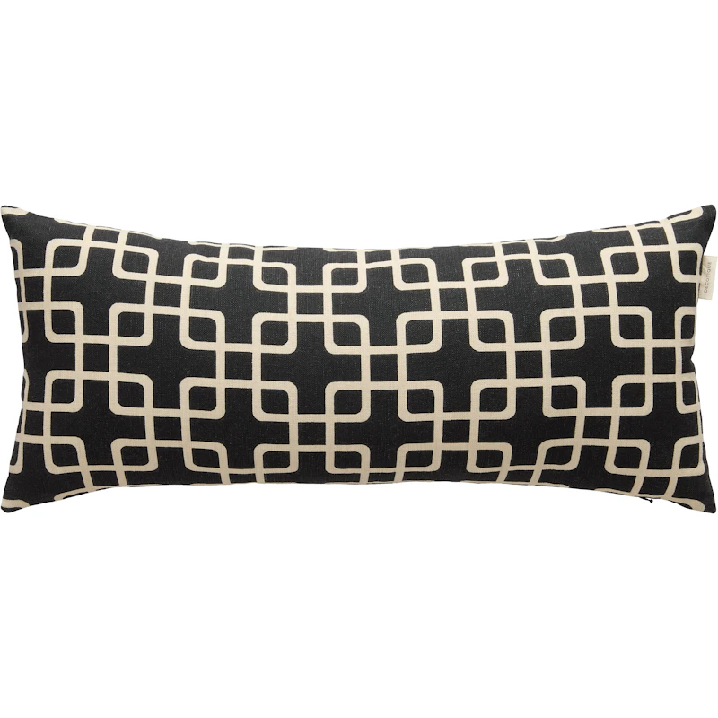 Elegance Kussen 30x70 cm, Zwart / Wit