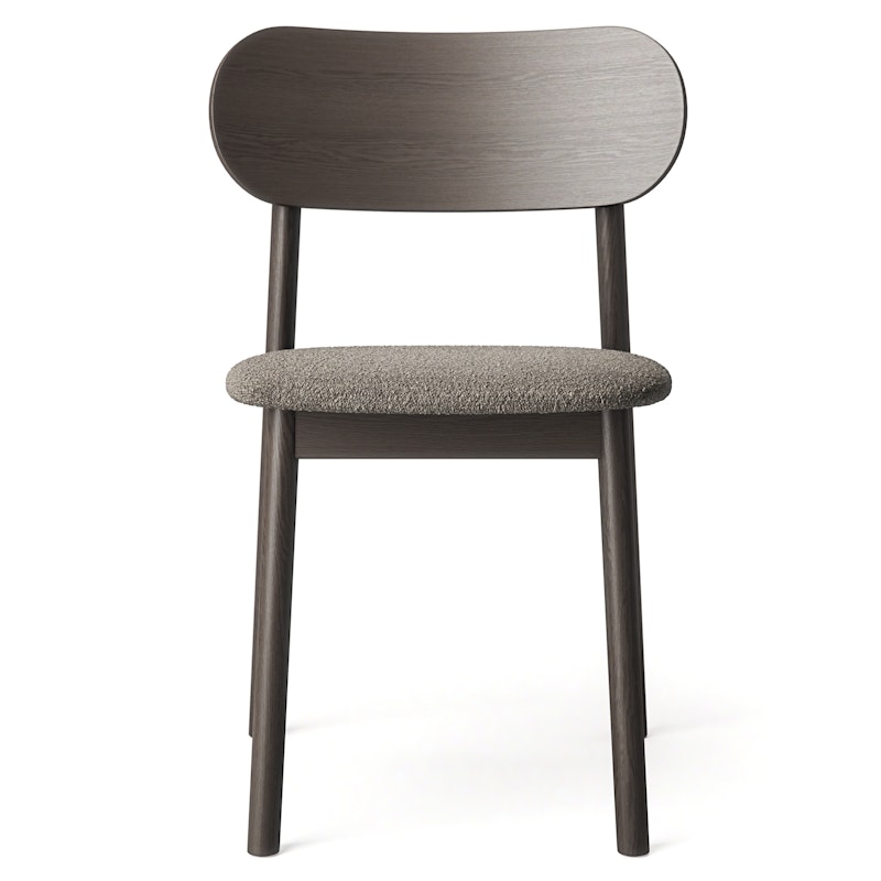 Elephant Stoel, Donker Eiken / Bruin Bouclé